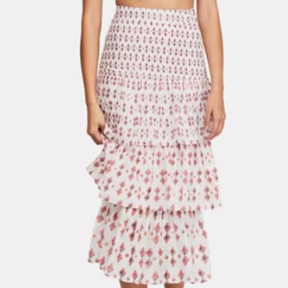 NWT Free People Layered Tiered Chiffon Maxi Skirt. - Picture 5 of 6
